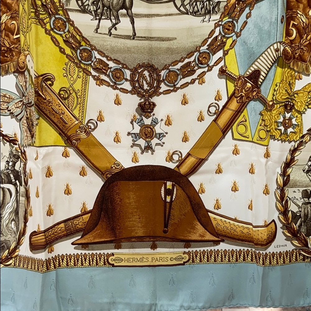 🎉2xHP🎉Hermès Paris Napoleon Scarf - Picture 12 of 15